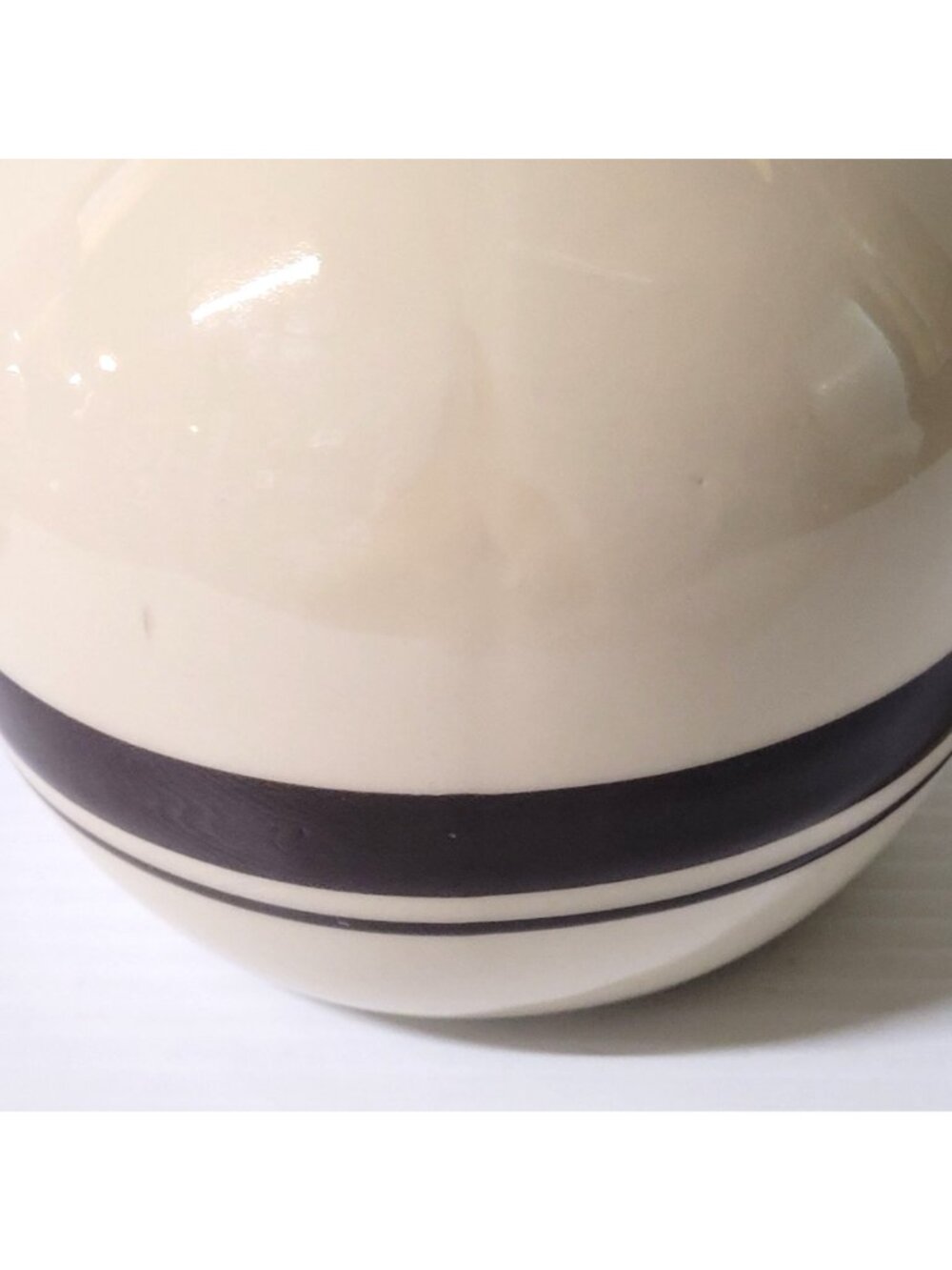 McCoy Jug Carafe Pitcher #660 Water Cups #559 Set 4 Vintage Pottery Brown Stripe - Picture 11 of 11